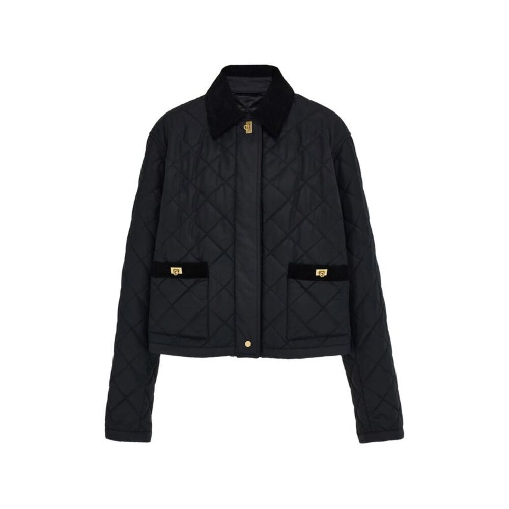 Ferragamo Black Jackets - Puffer Jackets Women